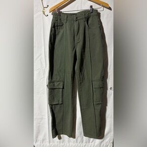 PrettyLittleThing Women's Olive Cargo Jeans